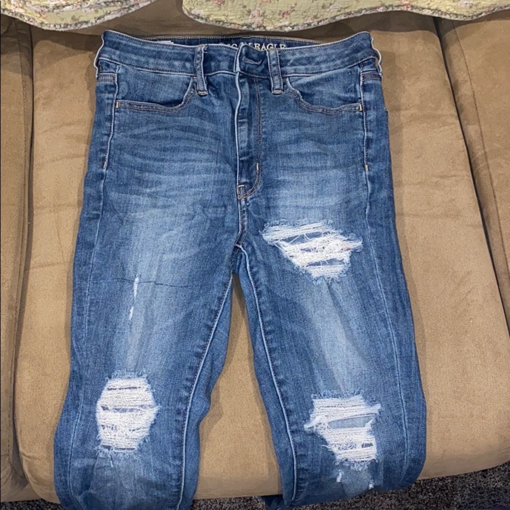 women's american eagle hi rise jeggings